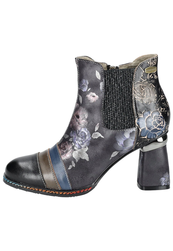 Laura Vita Stiefelette Leder/Textil Schwarz