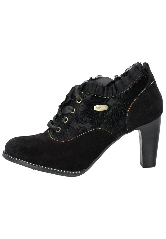 Laura Vita Stiefelette Leder/Textil Schwarz
