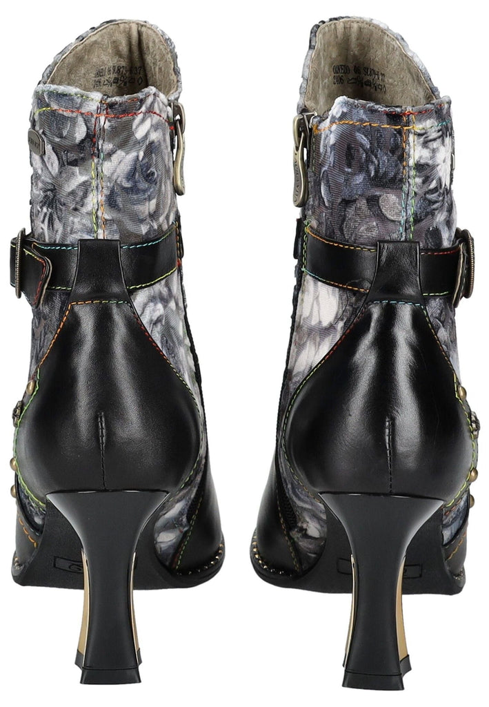 Laura Vita Stiefelette Leder/Textil Schwarz