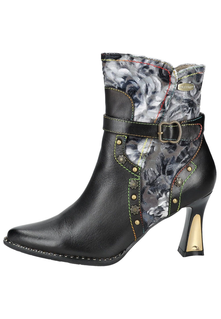 Laura Vita Stiefelette Leder/Textil Schwarz