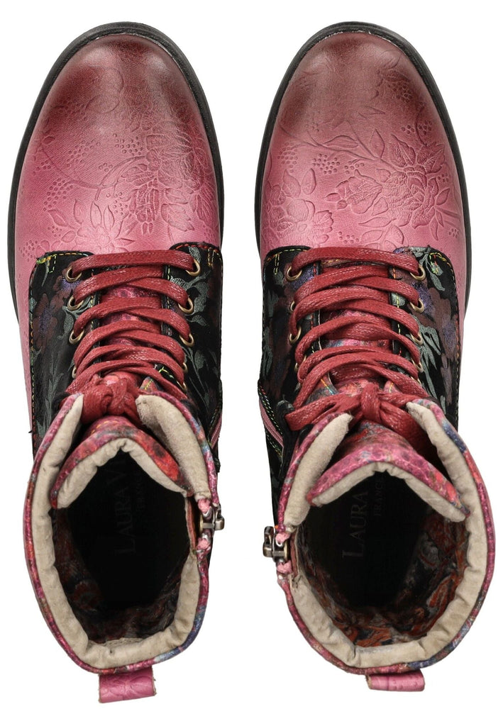 Laura Vita Stiefelette Leder/Textil Violett