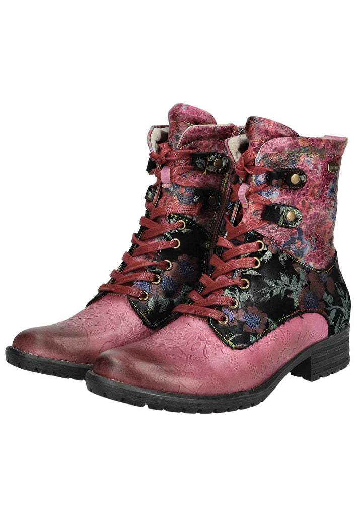 Laura Vita Stiefelette Leder/Textil Violett