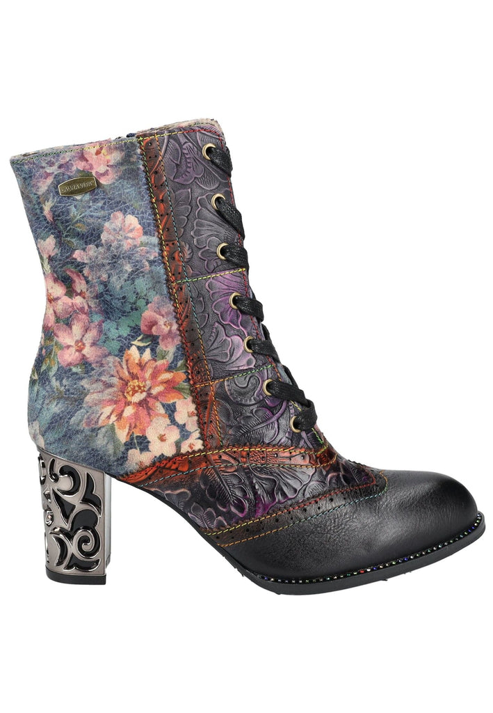 Laura Vita Stiefelette Leder/Textil Violett