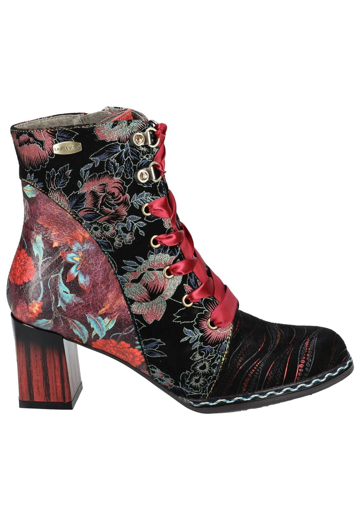 Laura Vita Stiefelette Leder/Textil Wine