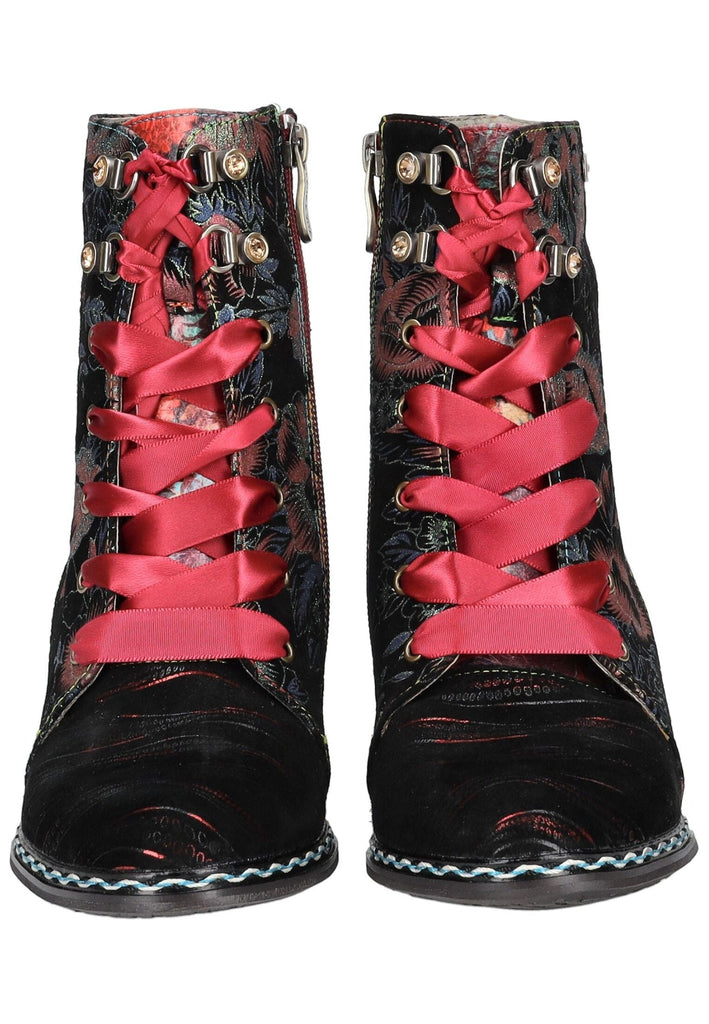 Laura Vita Stiefelette Leder/Textil Wine