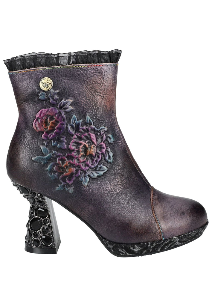 Laura Vita Stiefelette Leder Violett