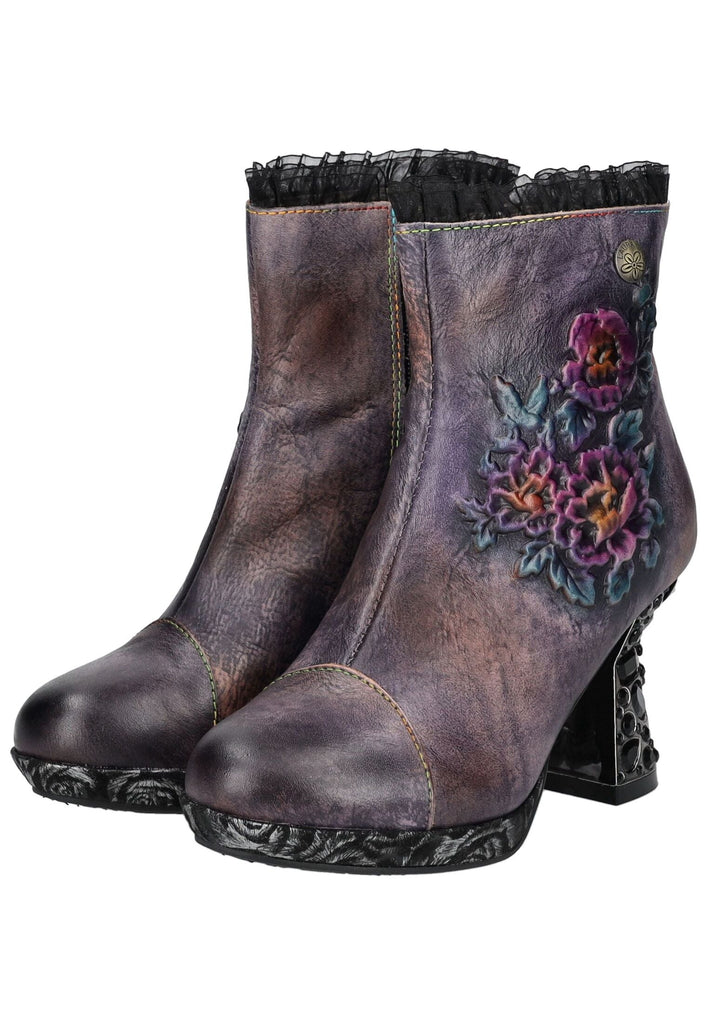 Laura Vita Stiefelette Leder Violett