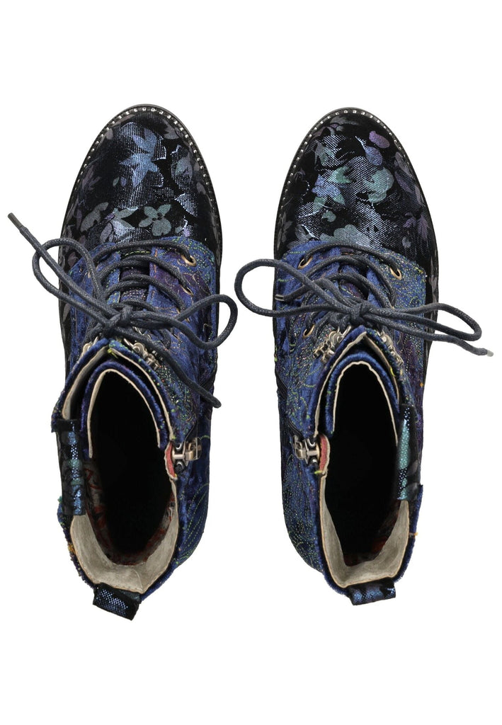 Laura Vita Stiefelette Veloursleder Dunkelblau