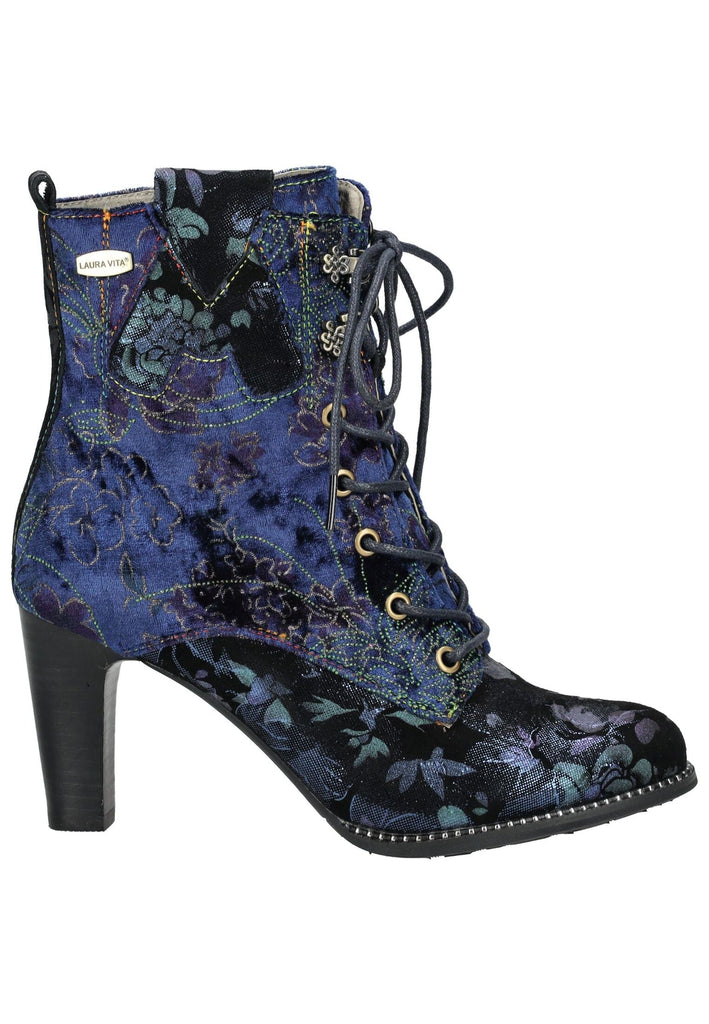 Laura Vita Stiefelette Veloursleder Dunkelblau