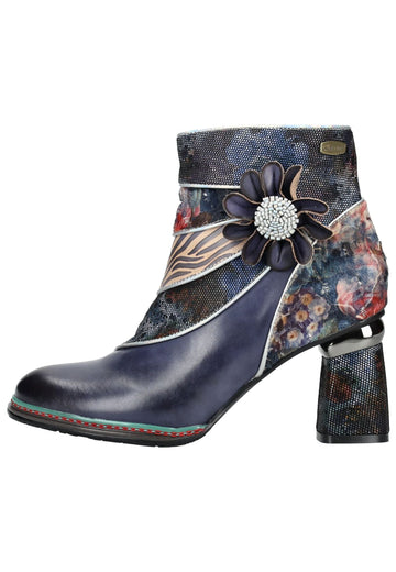 Stiefeletten Laura Vita Stiefelette Leder/Textil Blau