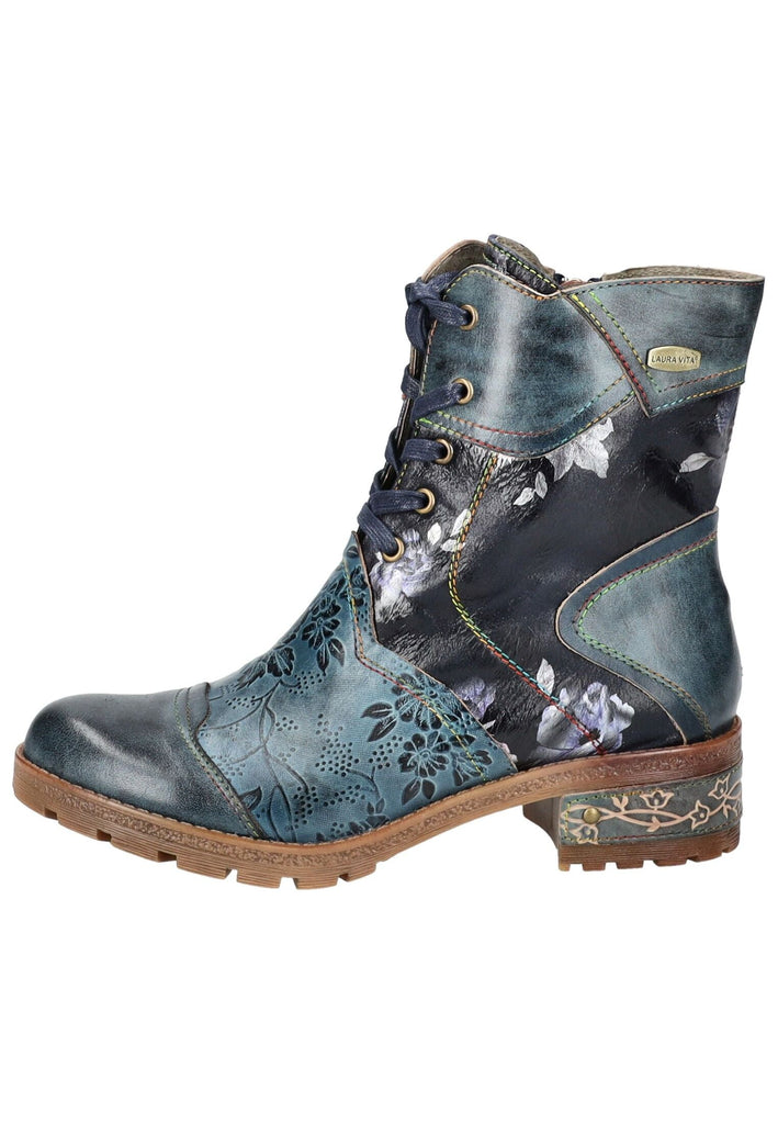 Stiefeletten Laura Vita Stiefelette Leder/Textil Blau