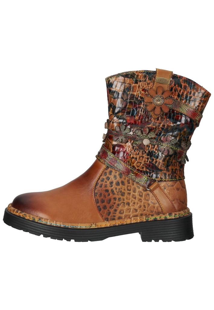 Stiefeletten Laura Vita Stiefelette Leder/Textil Cafe
