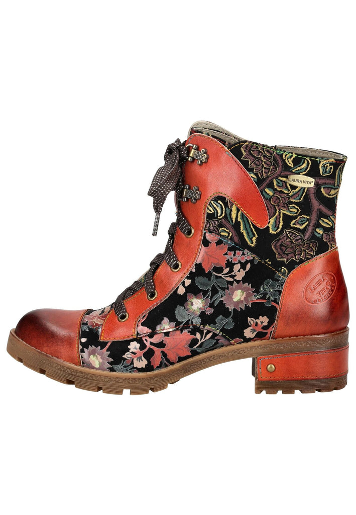 Stiefeletten Laura Vita Stiefelette Leder/Textil Orange