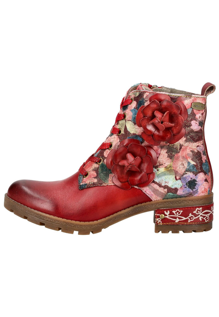 Stiefeletten Laura Vita Stiefelette Leder/Textil Rot