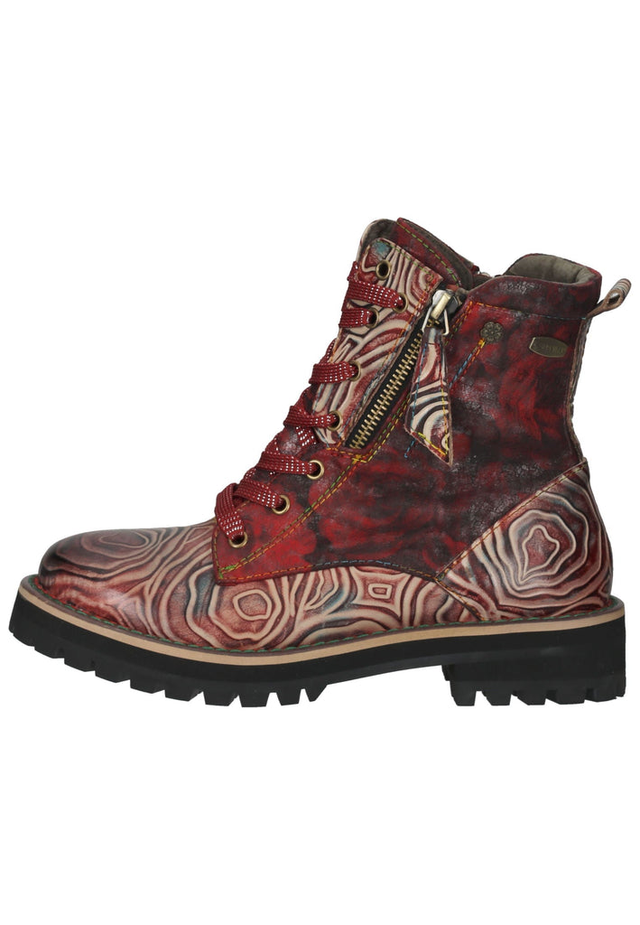 Stiefeletten Laura Vita Stiefelette Leder/Textil Rot
