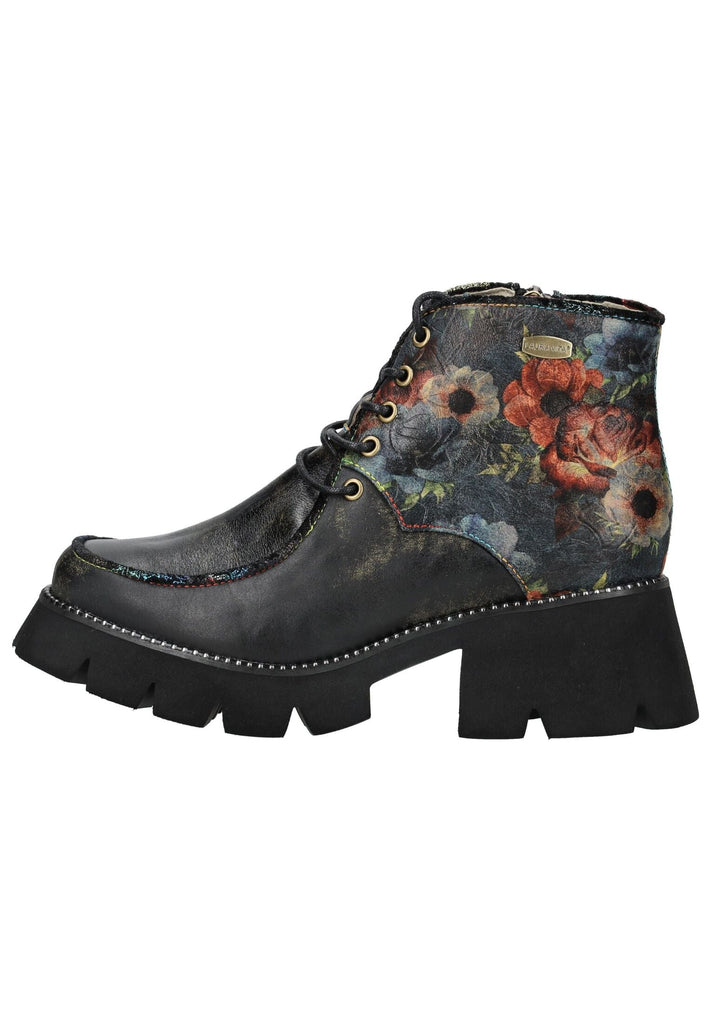 Stiefeletten Laura Vita Stiefelette Leder/Textil Schwarz