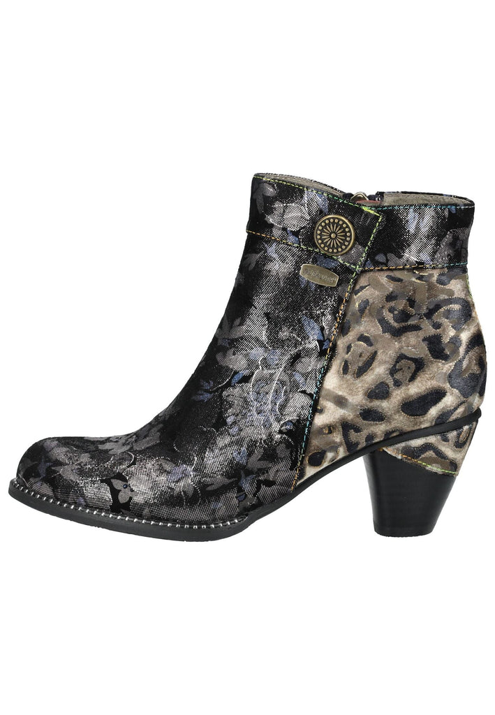 Stiefeletten Laura Vita Stiefelette Leder/Textil Schwarz