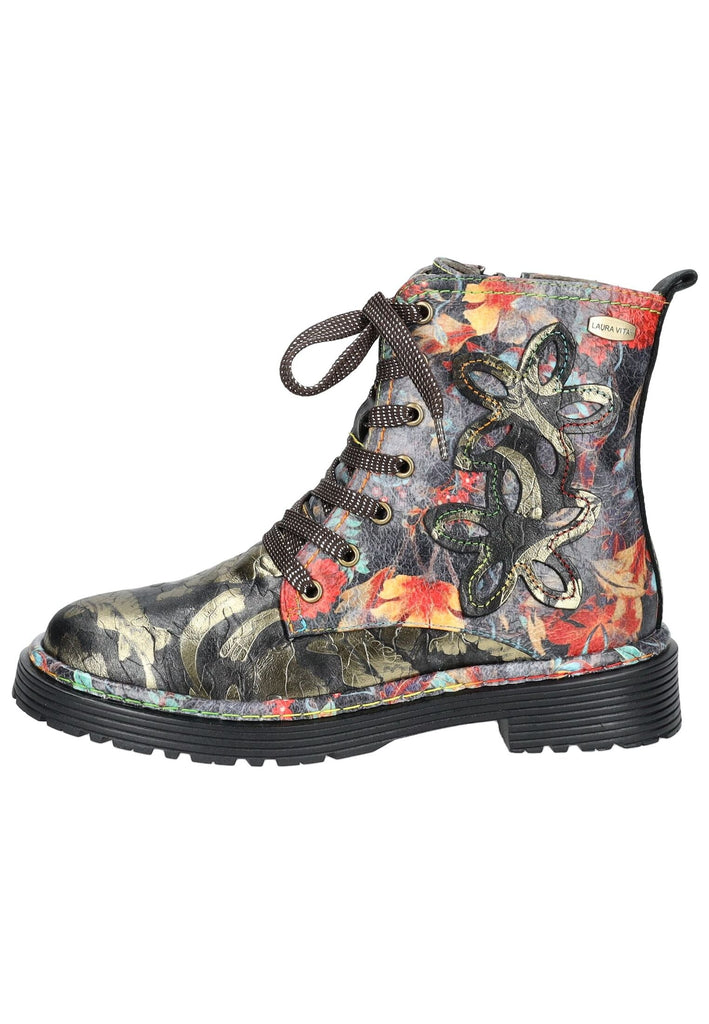 Stiefeletten Laura Vita Stiefelette Leder/Textil Schwarz
