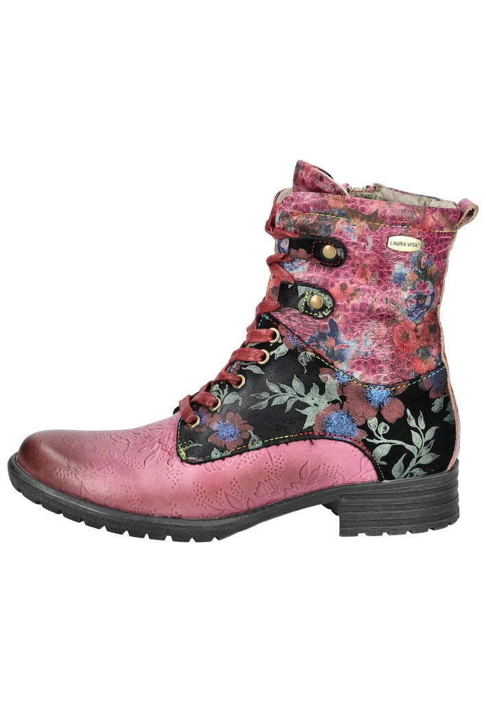 Stiefeletten Laura Vita Stiefelette Leder/Textil Violett