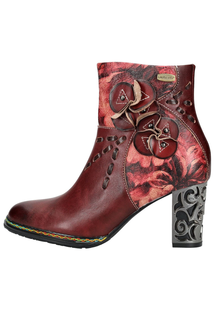 Stiefeletten Laura Vita Stiefelette Leder/Textil Weinrot
