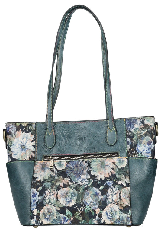 Laura Vita Taschen Leder/Textil Blau