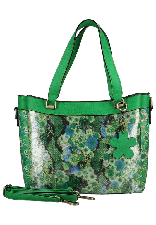 Laura Vita Taschen Lederimitat/Textil Grün