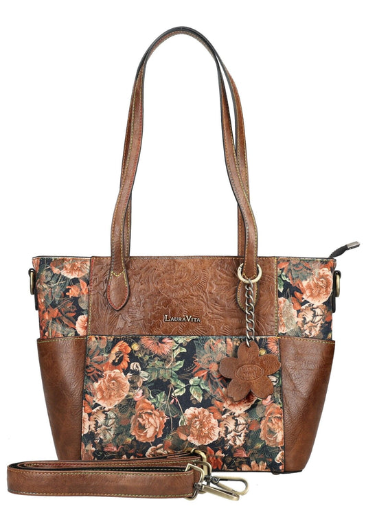 Laura Vita Taschen Lederimitat/Textil Marrone