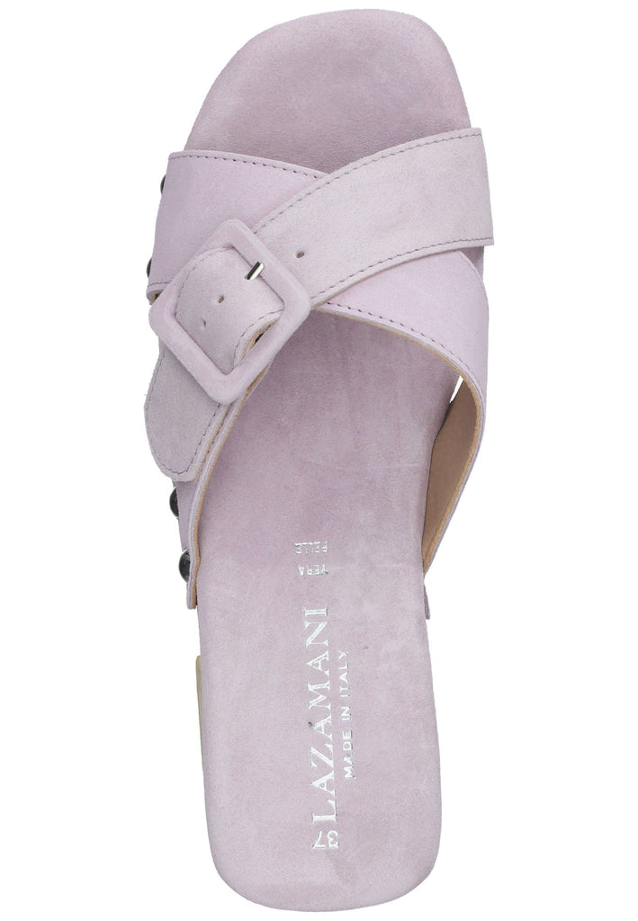 Lazamani Clogs Leder Lilac