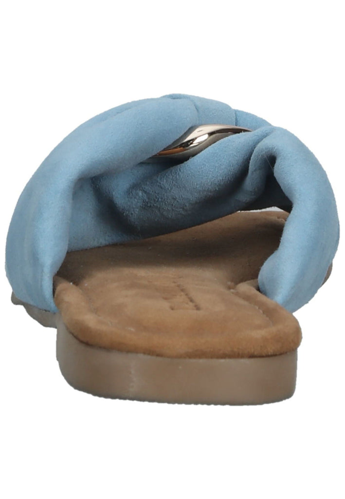 Lazamani Pantoletten Leder Azur