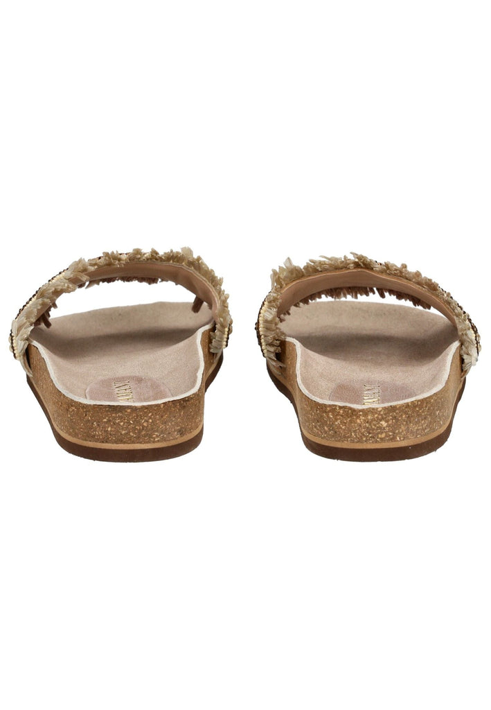 Lazamani Pantoletten Leder Braun