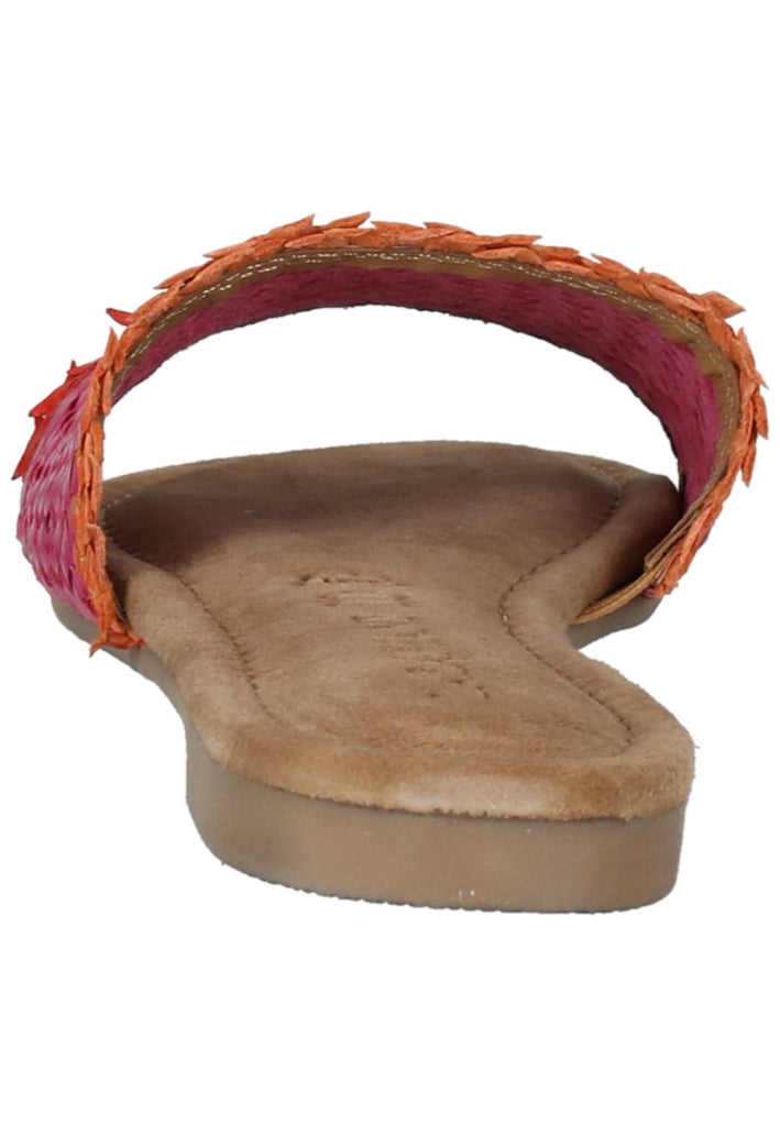 Lazamani Pantoletten Leder Fuchsia