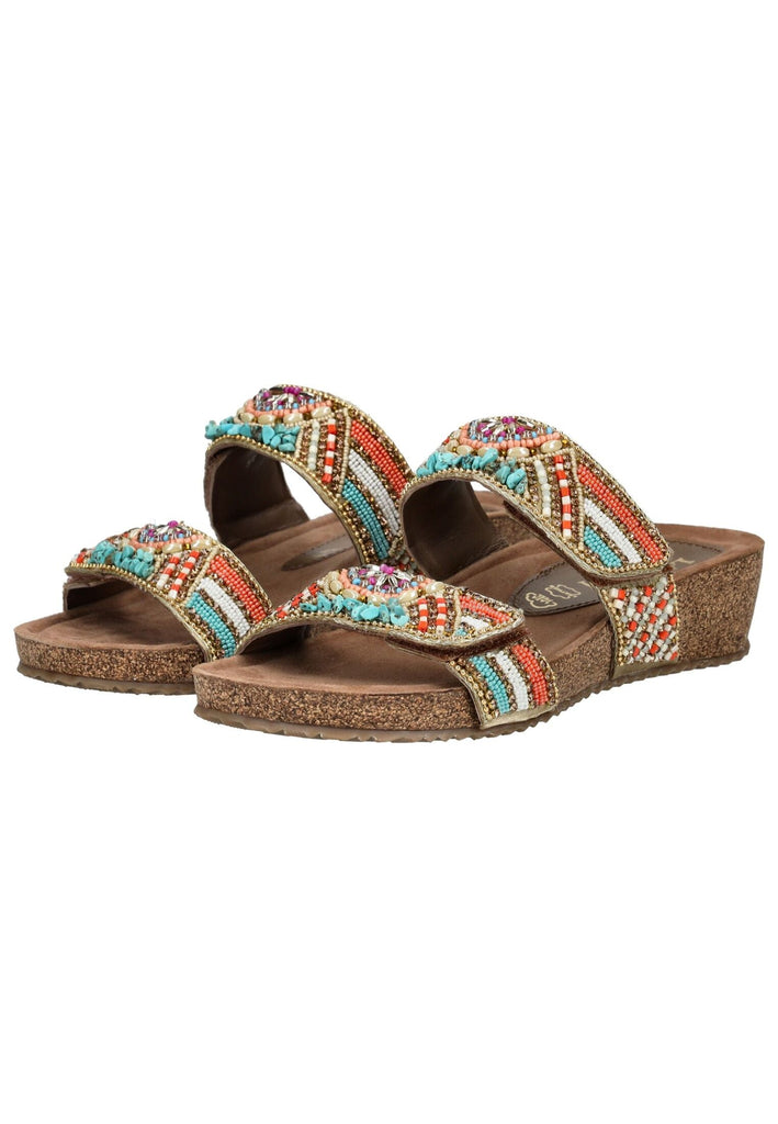 Lazamani Pantoletten Leder Multi