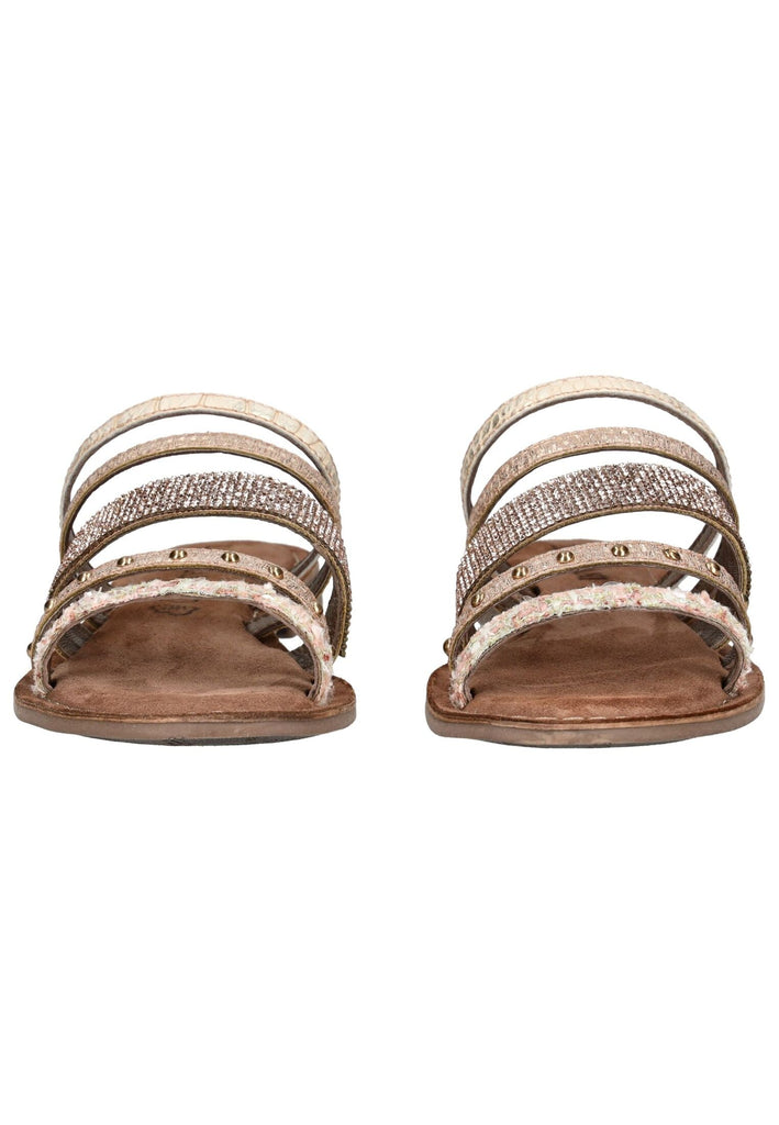 Lazamani Pantoletten Leder Rose