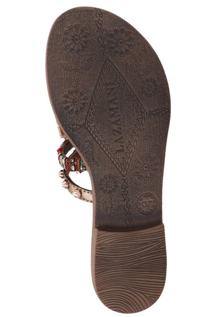 Lazamani Pantoletten Textil Copper