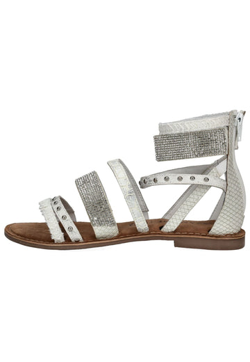 Sandalen Lazamani Sandalen Leder Weiß