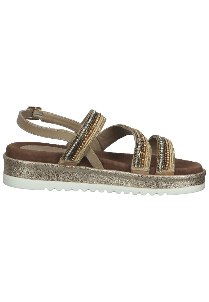 Lazamani Sandalen Leder Beige