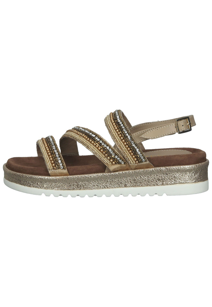 Lazamani Sandalen Leder Beige