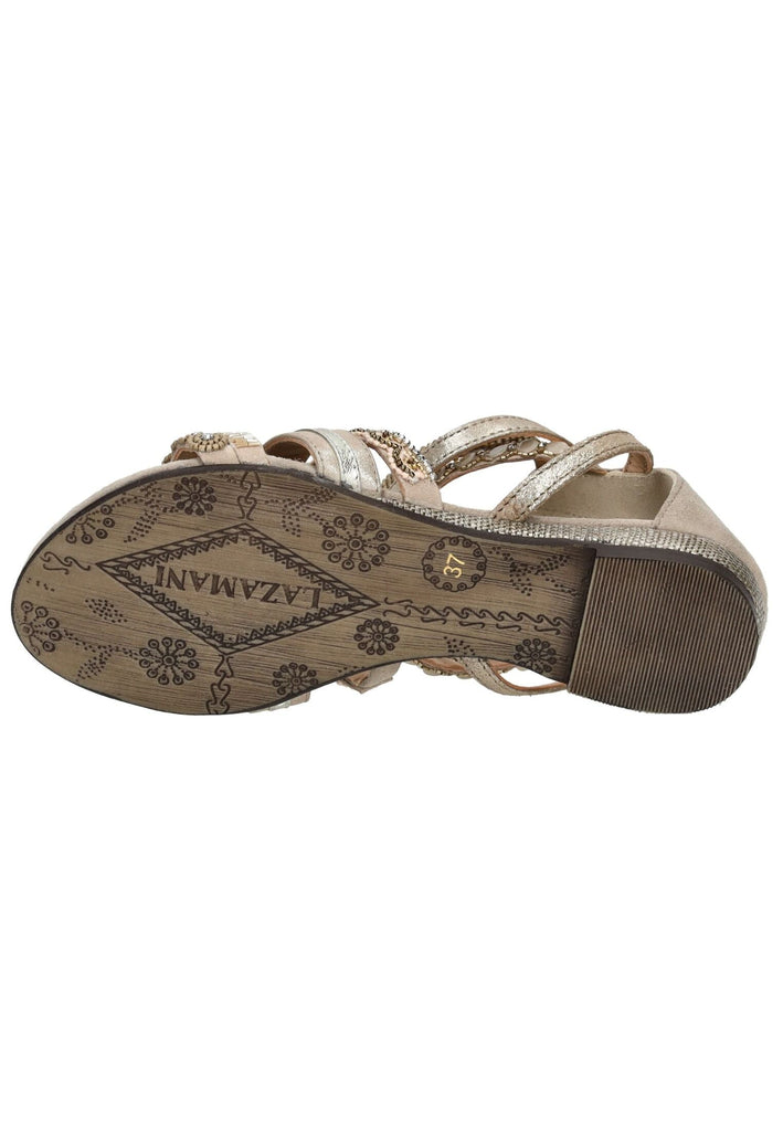 Lazamani Sandalen Leder Braun