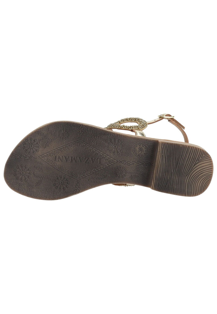 Lazamani Sandalen Leder Gold
