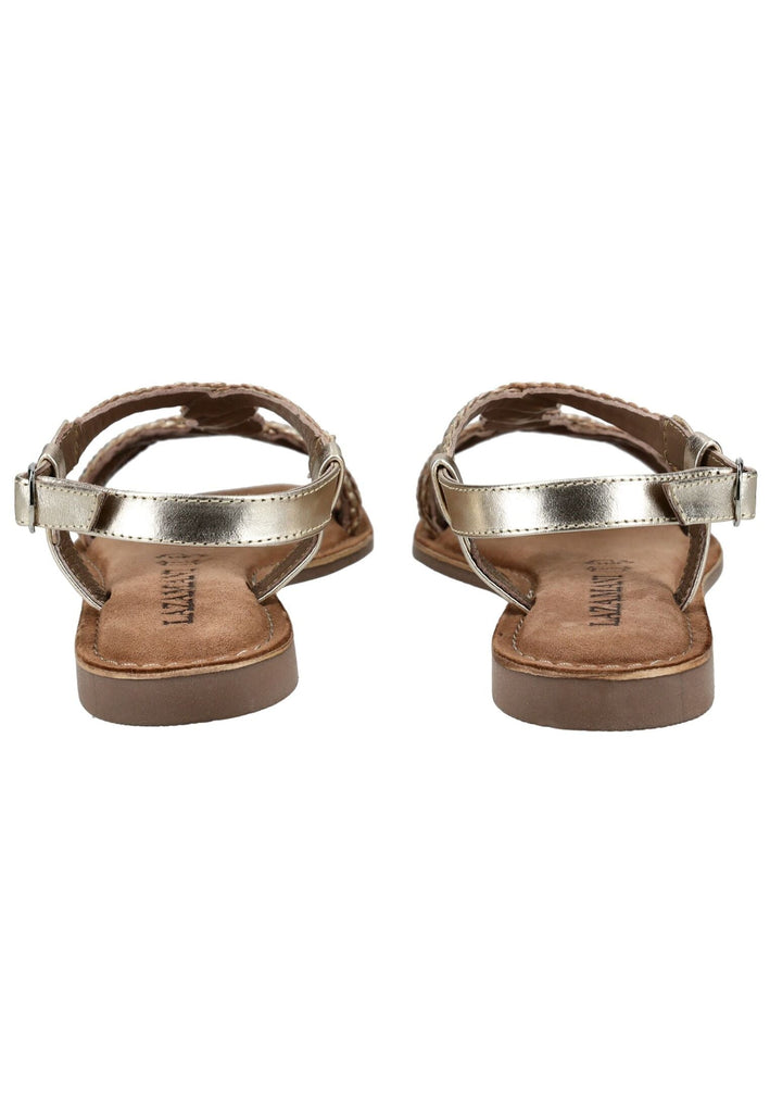 Lazamani Sandalen Leder Gold