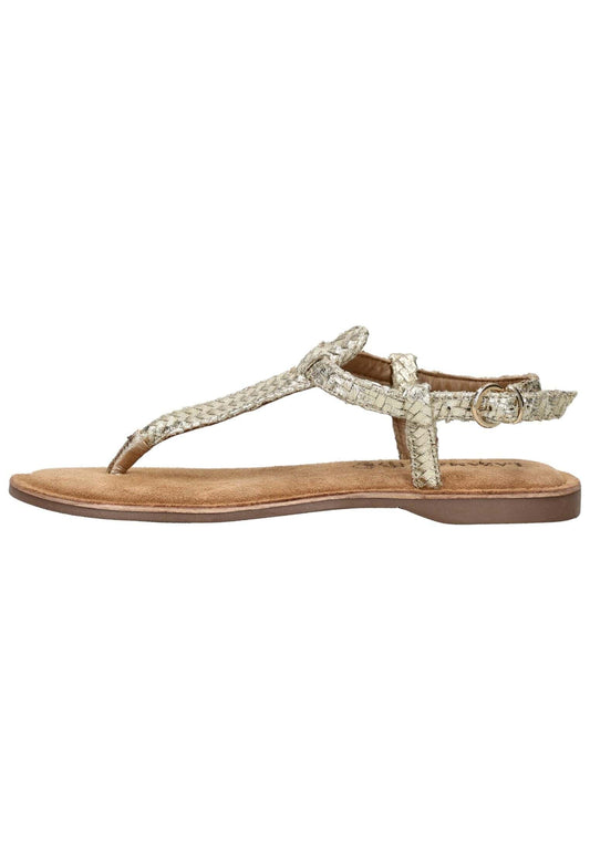 Lazamani Sandalen Leder Gold