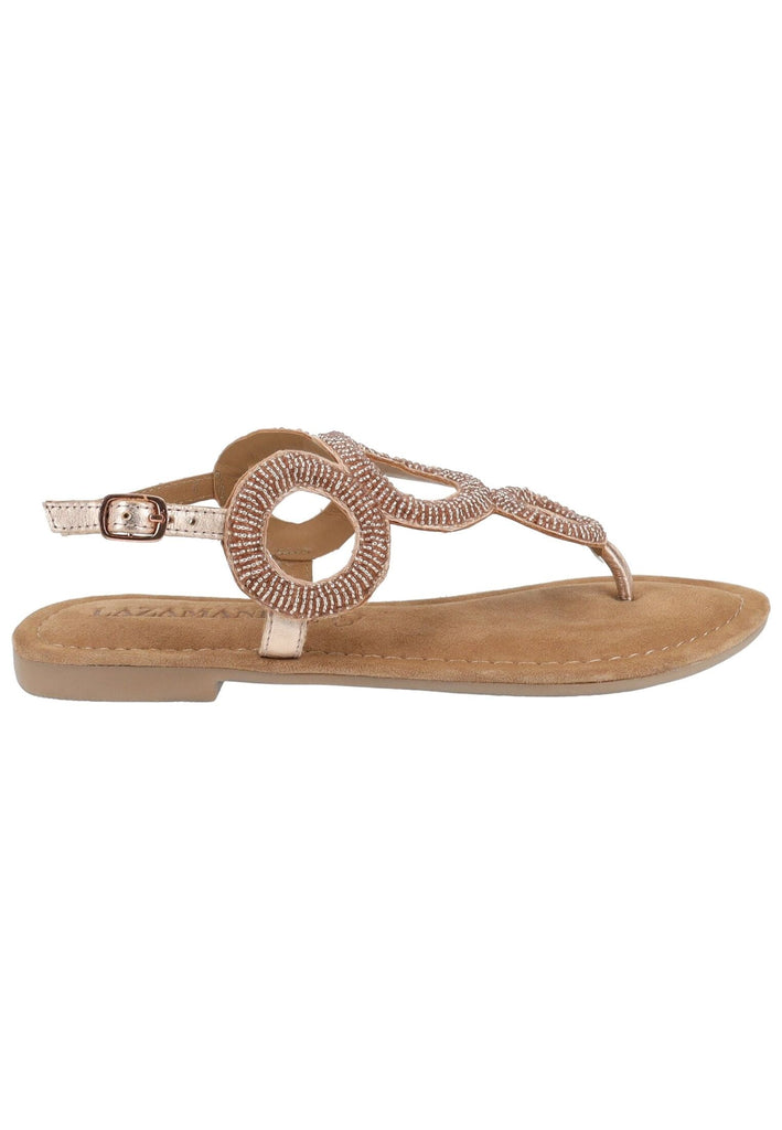 Lazamani Sandalen Leder Peach