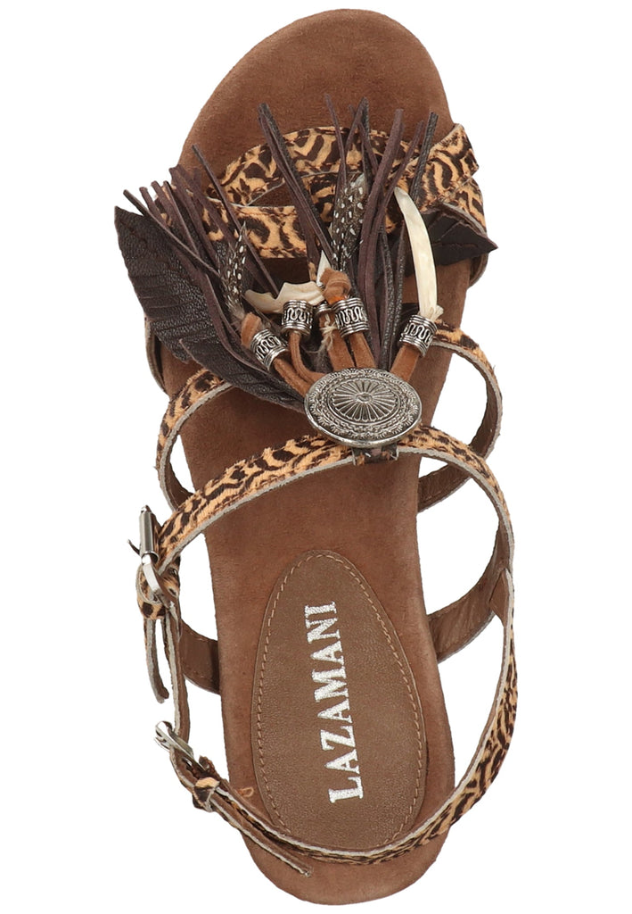 Lazamani Sandalen Leder Tan