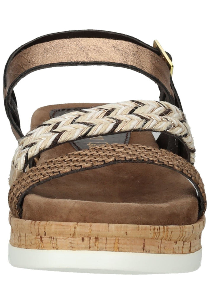 Lazamani Sandalen Leder/Textil Braun