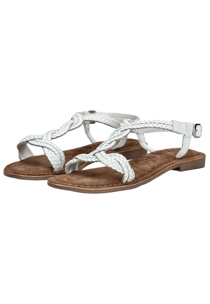 Lazamani Sandalen Leder Weiß