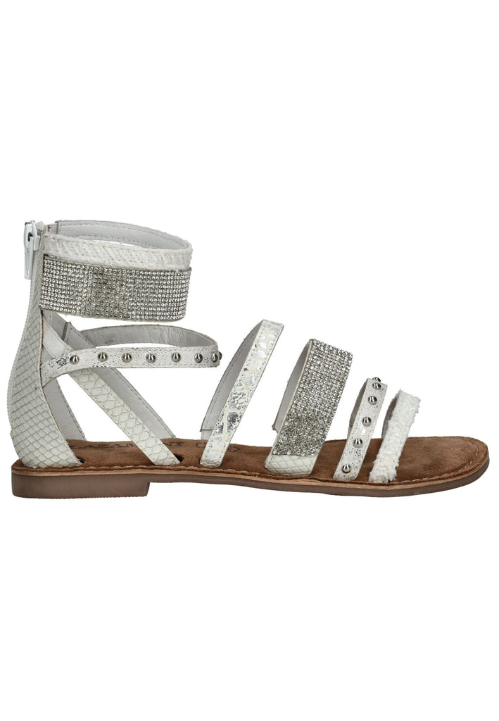 Lazamani Sandalen Leder Weiß