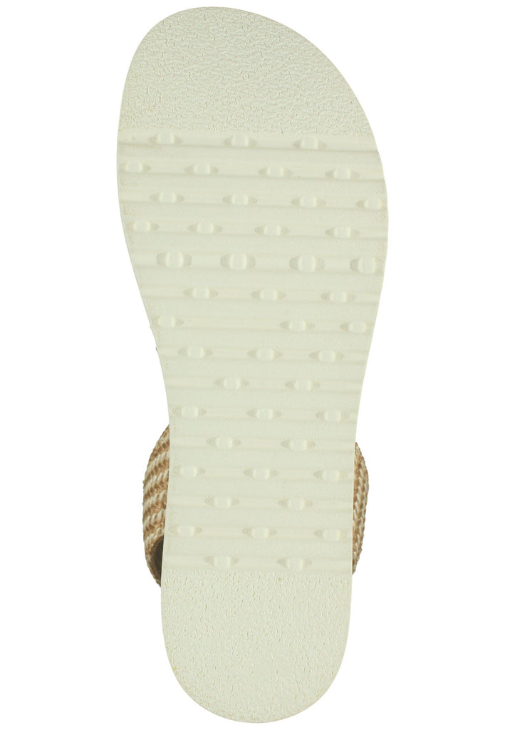 Lazamani Sandalen Lederimitat/Textil Beige