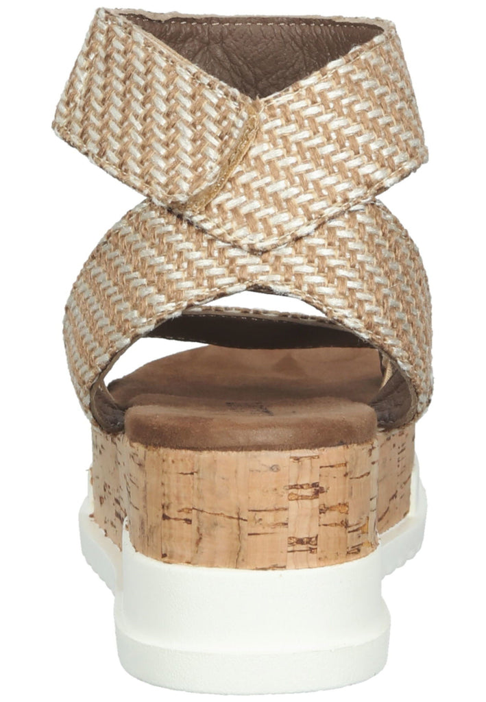 Lazamani Sandalen Lederimitat/Textil Beige