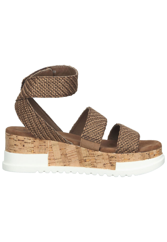 Lazamani Sandalen Textil Braun