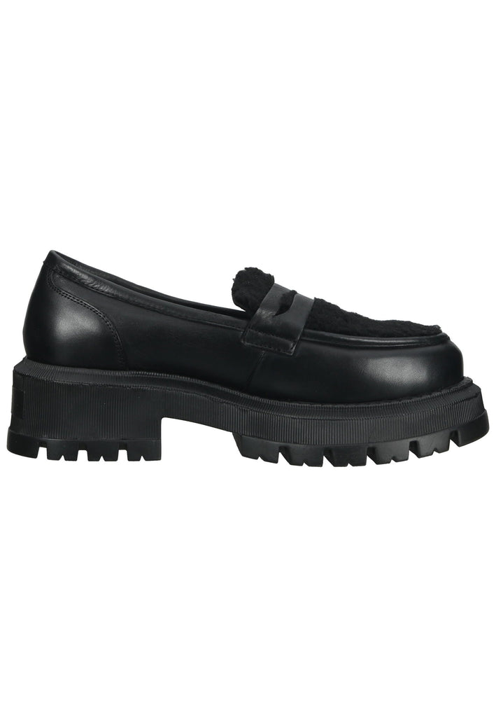 Lazamani Slipper Leder Schwarz